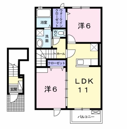 メゾン・ド・レネット　IIの間取り