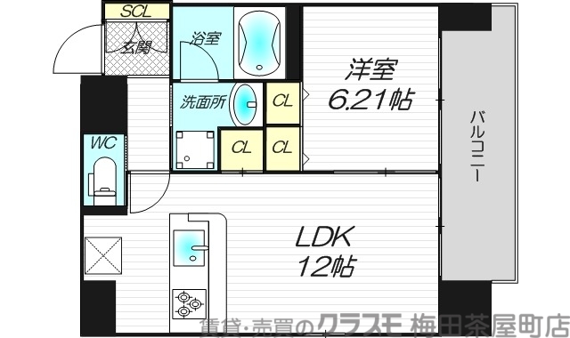 プレジオ天神橋IIの間取り