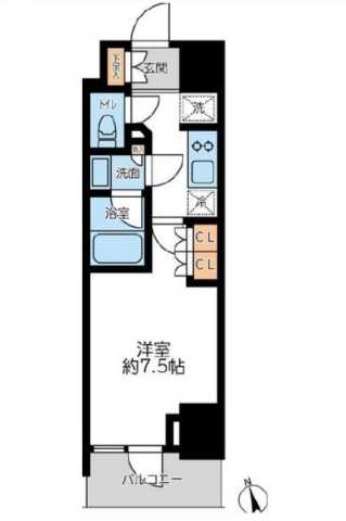 台東区浅草のマンションの間取り