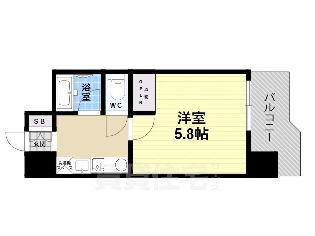 堺市西区鳳東町のマンションの間取り