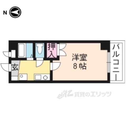 宇治市小倉町のマンションの間取り