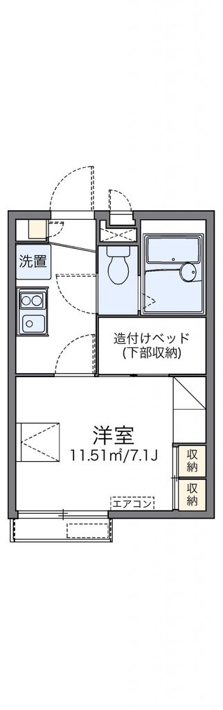 レオパレスストリームIIの間取り