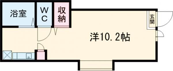 宇都宮市大寛のアパートの間取り