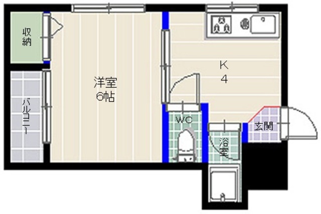 リベラルコーポBの間取り