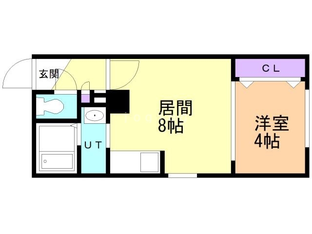 札幌市中央区南二条東のマンションの間取り