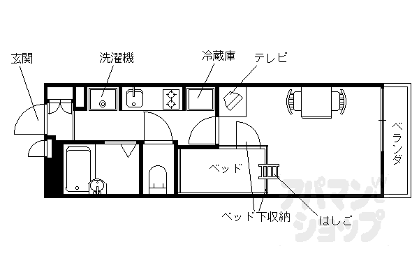 レオパレス華の間取り写真