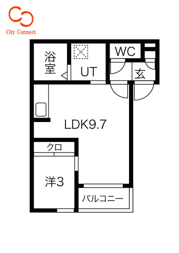 REGALESTリバーサイド新富の間取り