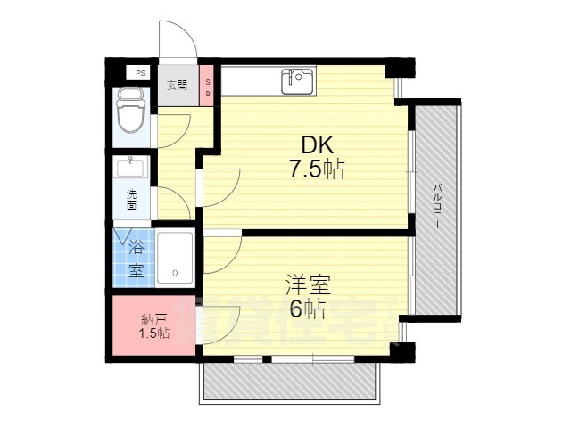 コンフィメゾン中山寺の間取り