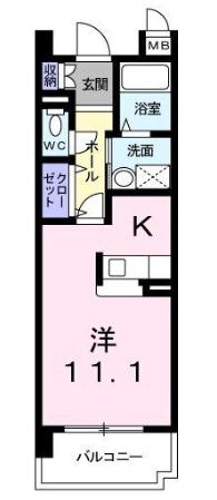 名古屋市緑区清水山のマンションの間取り