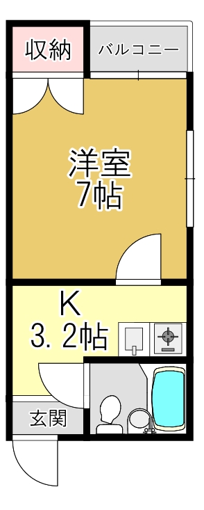 みすずコーポIの間取り