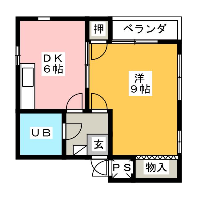 サンハイツ鶴羽の間取り