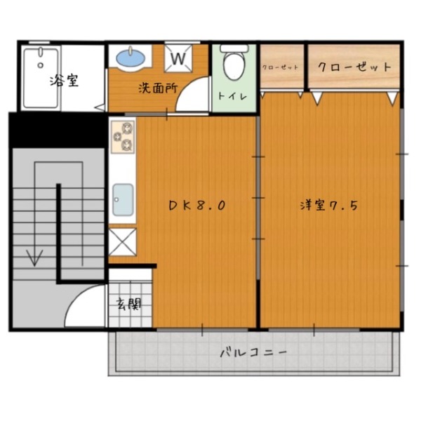 メゾンド文教の間取り