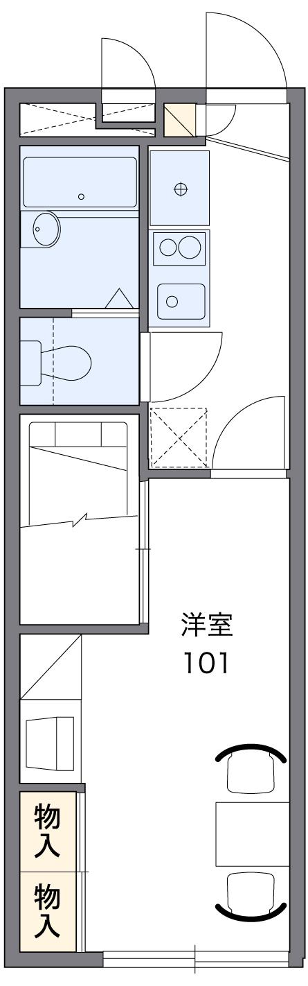 レオパレス霞南の間取り