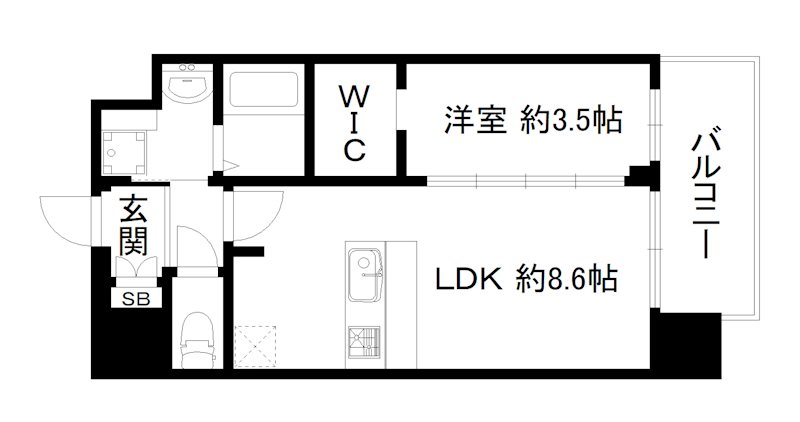 プレサンスTHE　KYOTO　東福寺　EASTの間取り