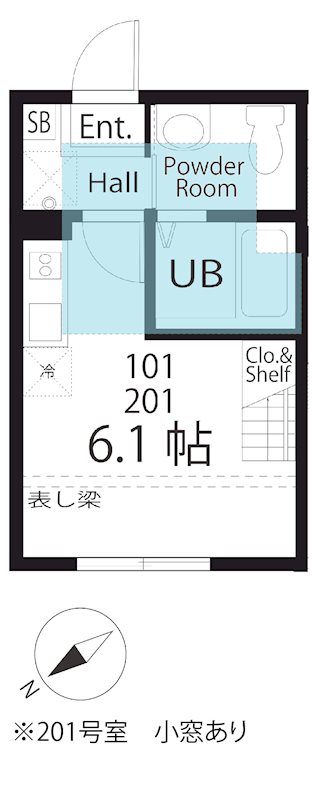 ハーミットクラブハウス金沢文庫A号棟の間取り