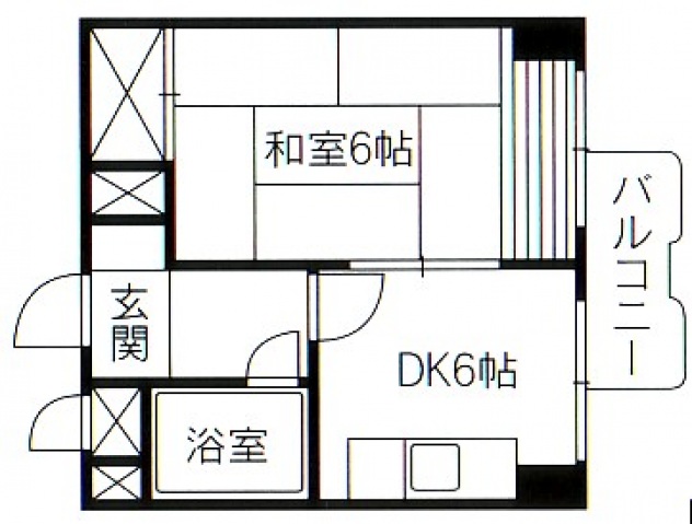 広島市東区光町のマンションの間取り