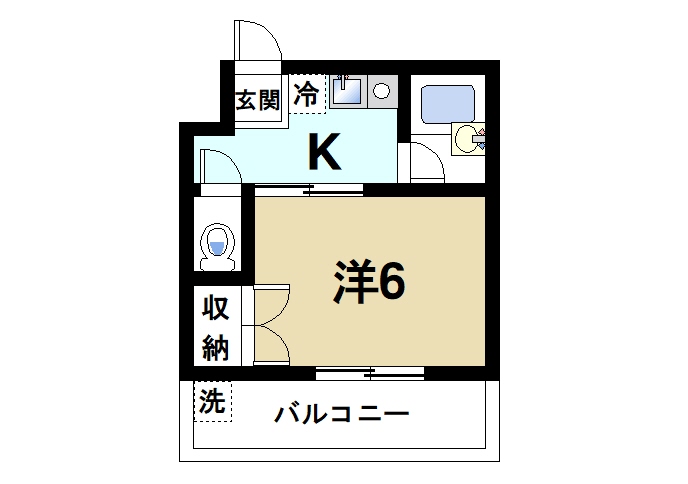 奈良市林小路町のマンションの間取り