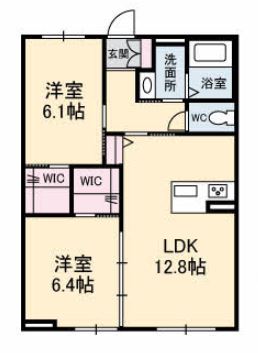 シャーメゾン新町の間取り