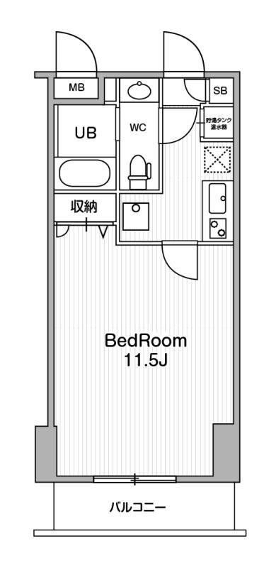 豊島区西池袋のマンションの間取り