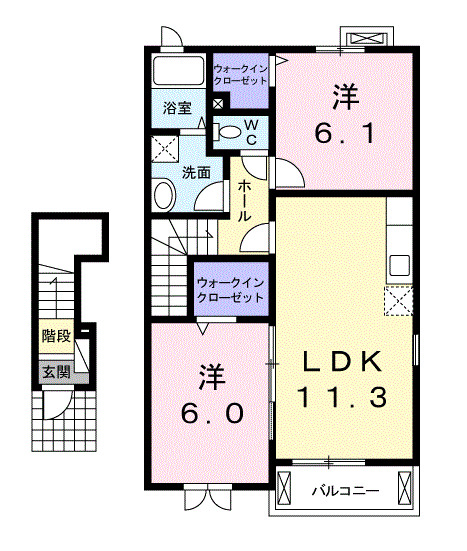 ピーチヒルズの間取り