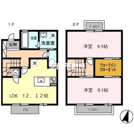 コムーラ・フロントの間取り