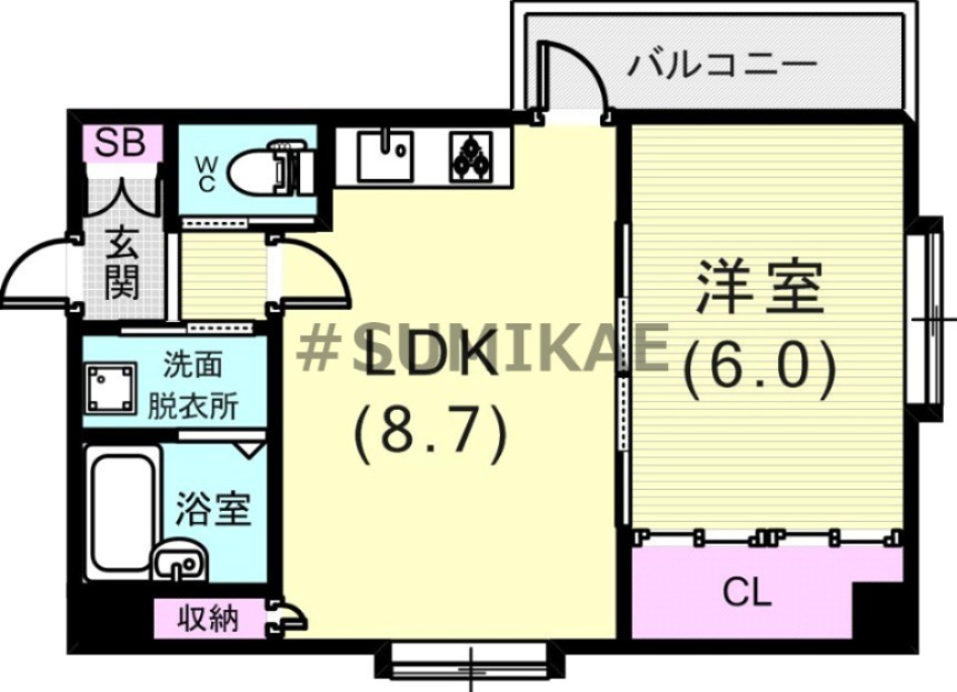 サンビルダー三宮の間取り