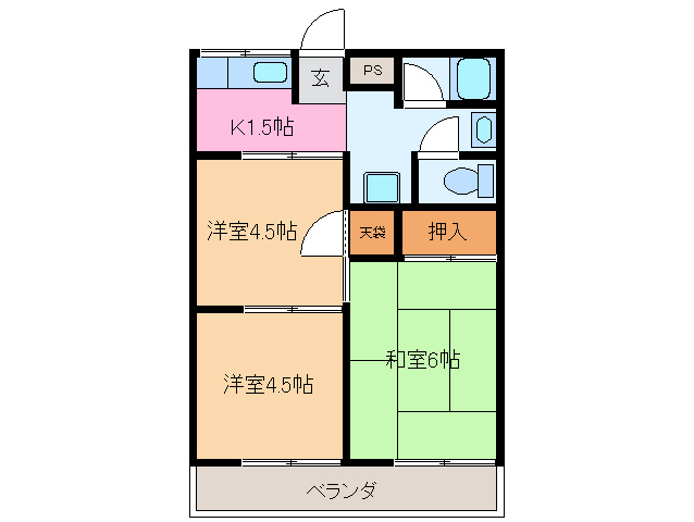 コーポ佐藤　Ａの間取り