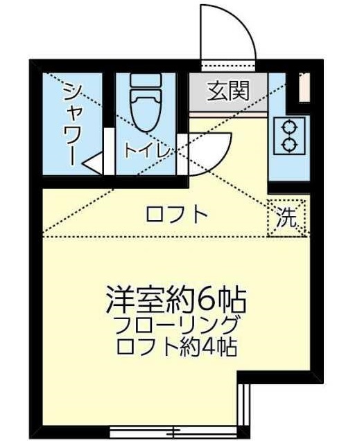 神奈川県横浜市鶴見区生麦５（アパート）の賃貸物件の間取り
