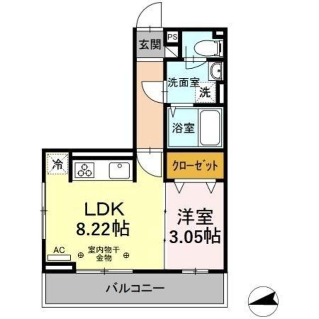 エクセリア南花畑IIの間取り