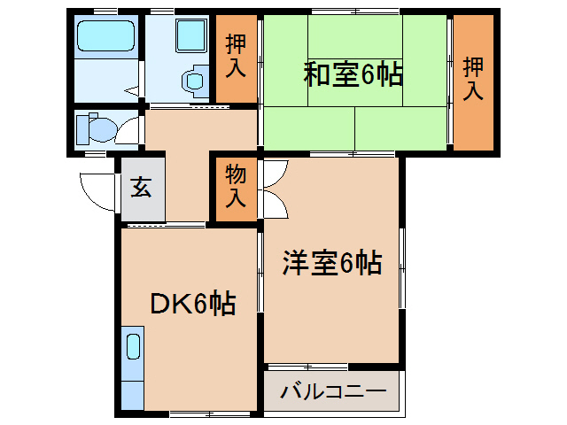 大井ハイツの間取り