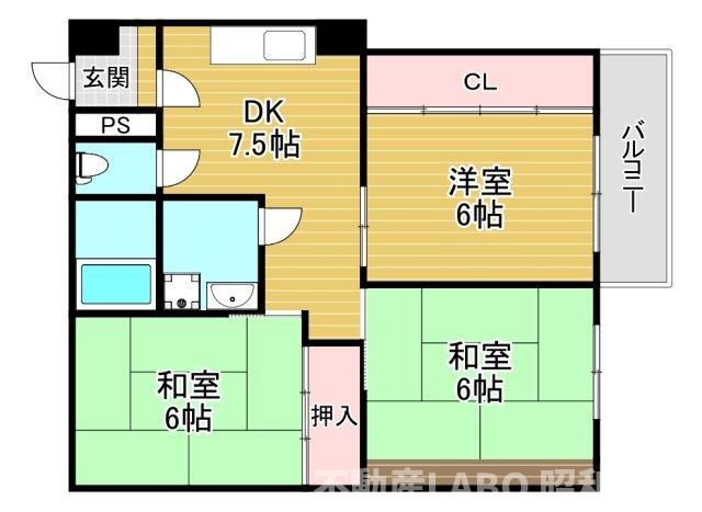 相生コーポの間取り