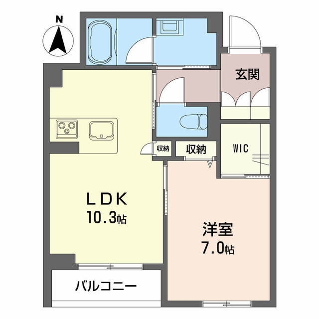 シャーメゾン春の宮の間取り