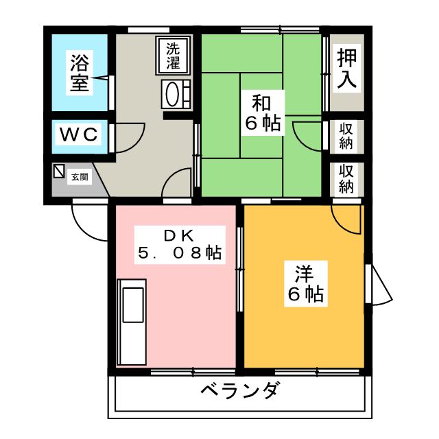 メゾン小杉　Ｃの間取り