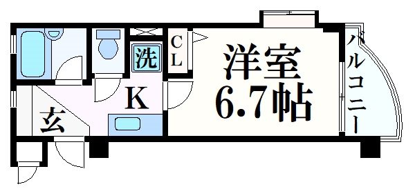 エスリード三宮フラワーロードの間取り