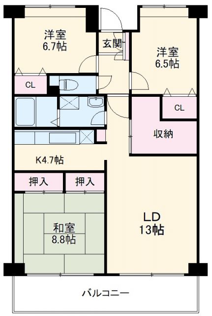 エルプレイス下総中山Iの間取り