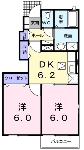 メゾングラースＮＡの間取り