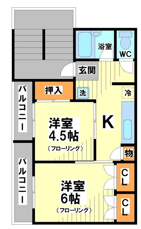 渋谷区上原のマンションの間取り