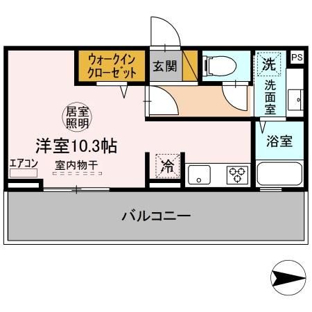 木更津市新田のアパートの間取り