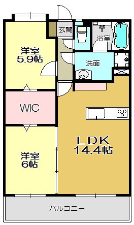 ニューガイア四季彩の丘Ｃ棟の間取り