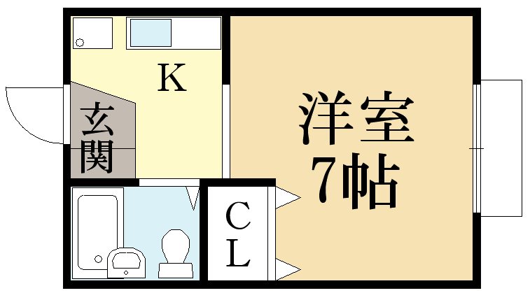 ボナール桃山の間取り