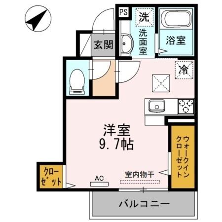 広島市安佐南区相田のアパートの間取り