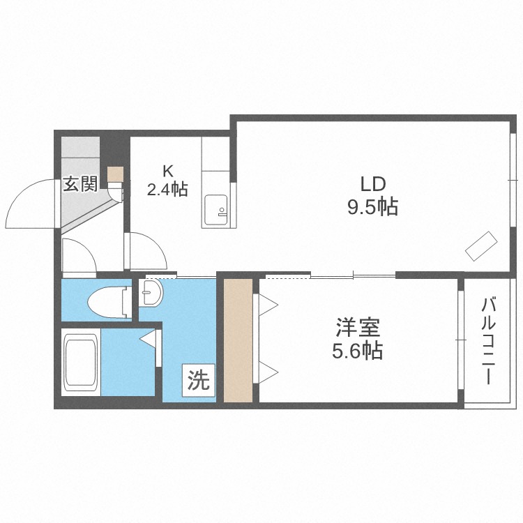 グランスター９の間取り