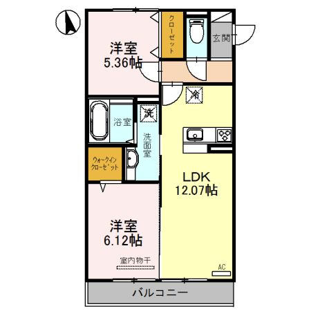 ラヴィベル栗東の間取り