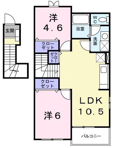 ラフレシールIIの間取り