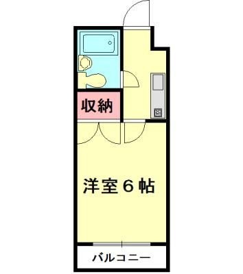 川越市稲荷町のマンションの間取り