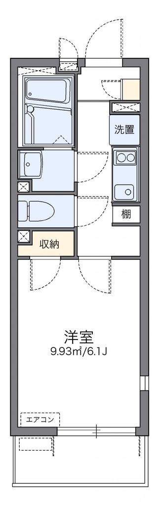 春日部市中央のマンションの間取り