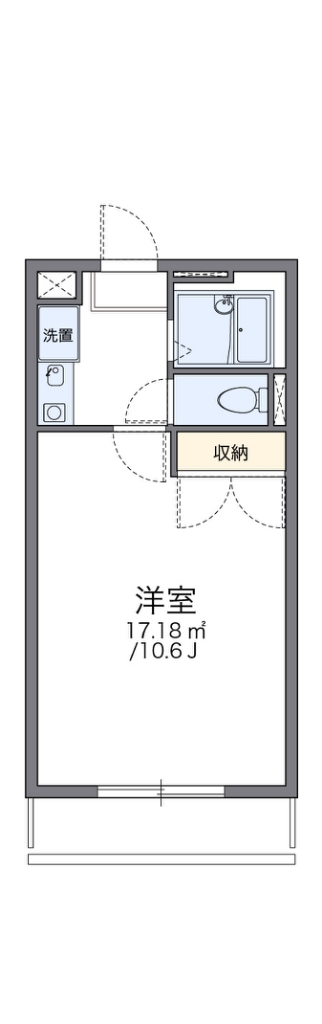 レオパレスコンフォート広瀬の間取り