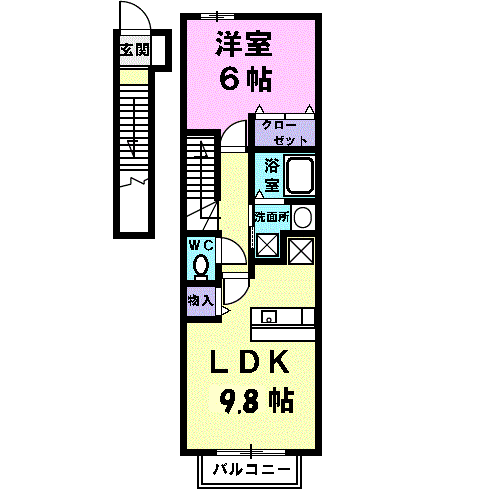 ゼファー徳重の間取り