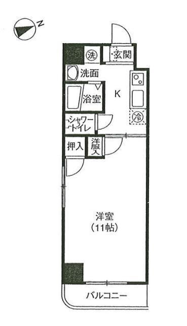 広島市南区皆実町のマンションの間取り