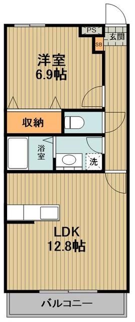 鶴ヶ島市新町のマンションの間取り